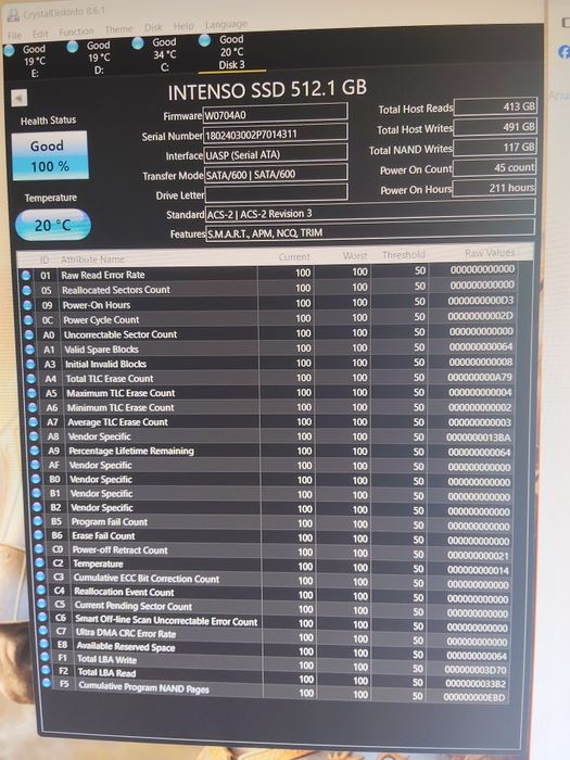 Ssd extern  intenso 512gb slim metalic