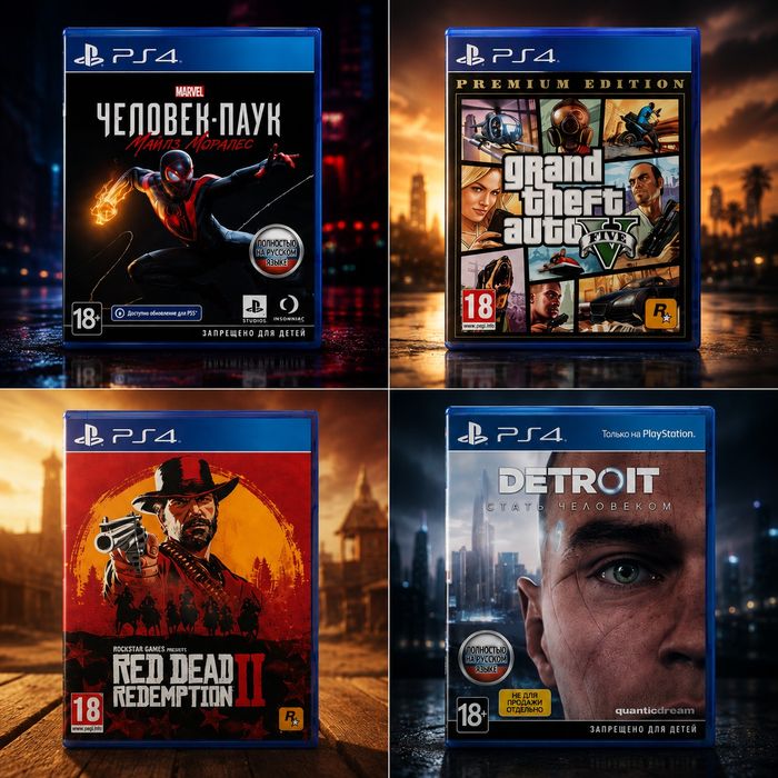 НАБОР ИГР НА PlayStation4