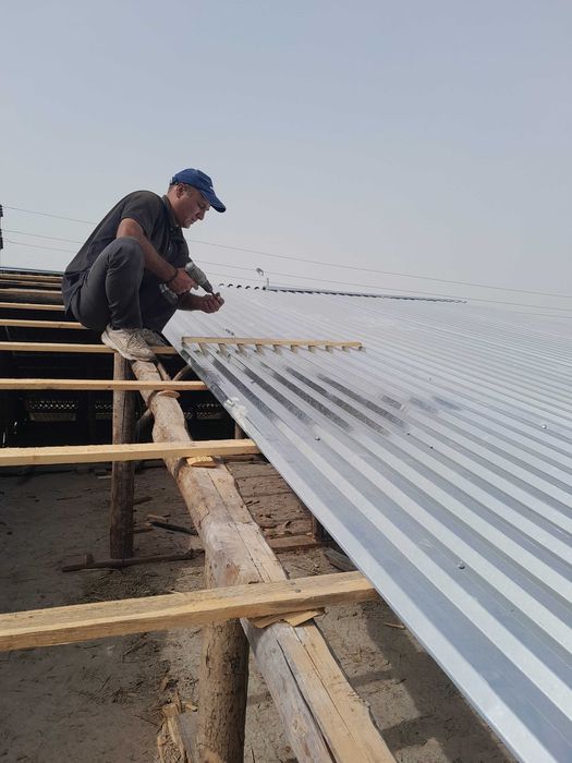 Шифер, пол, пластик, гипсокартон уриш хизматлари