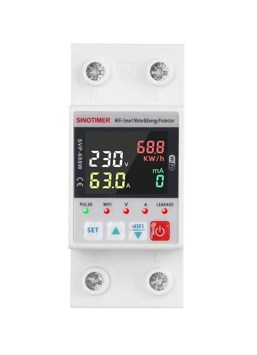 Releu Sinotimer, Wifi Tuya protectie supratensiune, subtensiune