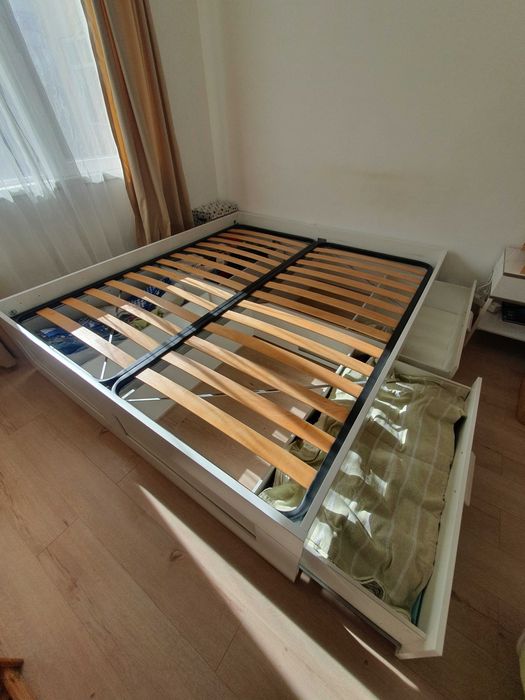 Легло Brimnes 186x206 IKEA с подматрачна рамка