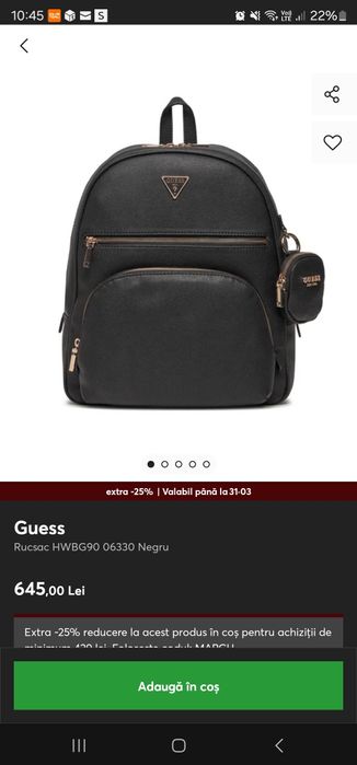 Rucsac Guess negru