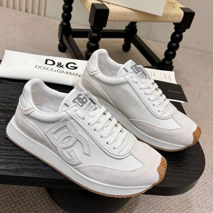 D&G DG Logo Sneaker "White/Light Grey"