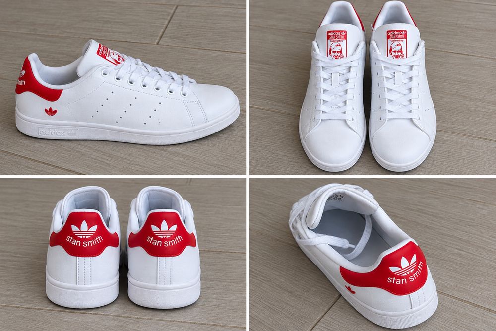 Adidas Stan Smith – бели с червени детайли