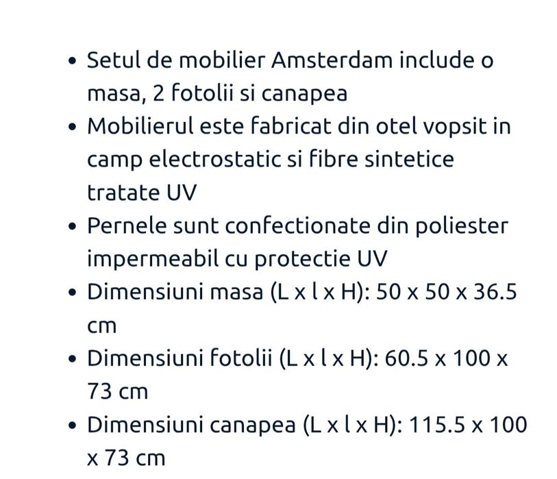 Set canapea,  fotolii si măsuță -500lei