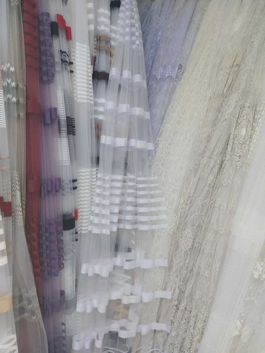 Тънки пердета хоризонтални райета