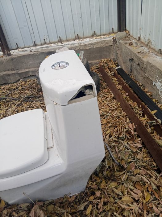 Продам унитаз литой в сборе