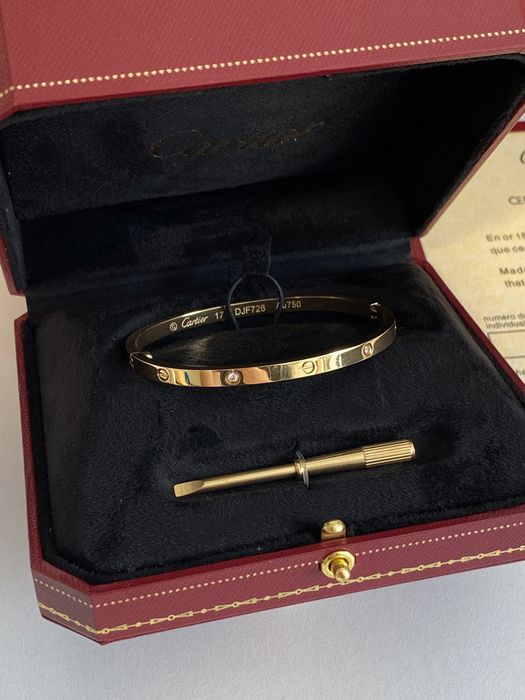 Brățară Cartier LOVE 17 Gold 750 Diamond