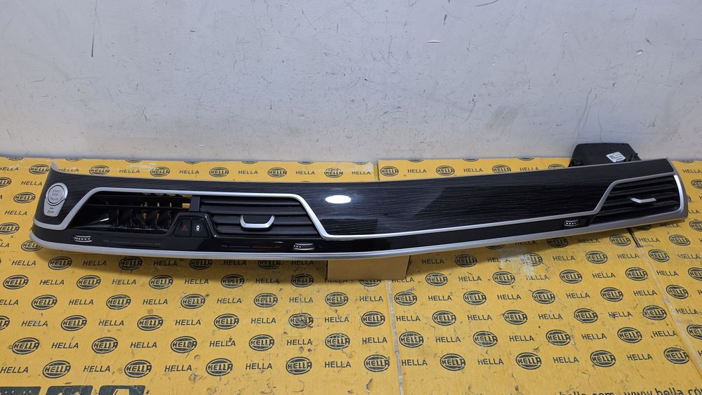Ornament decor trim plansa bord BMW 7 G11 G12 fineline schwarz 6992255