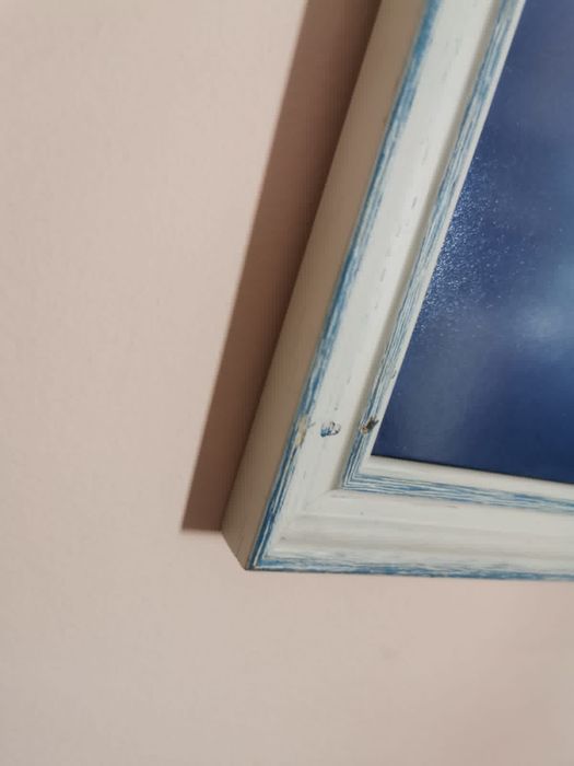 Антикварна картина акварел рамка паспарту авторска поп арт Мадона !