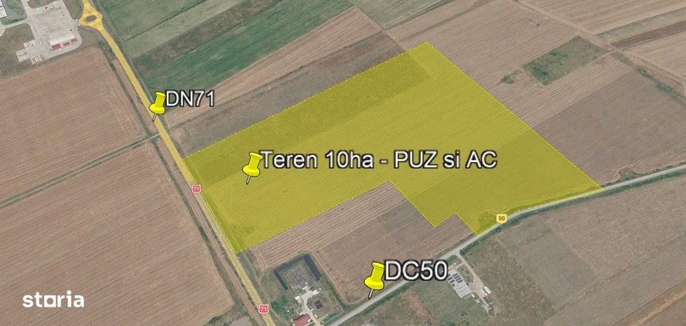 Teren industrial 10ha | Ulmi langa Arctic | PUZ-AC