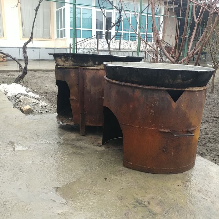 Ош 45кг ва сумалак 22кг учун Қозон ва ўчоқ ижарага берилади 200 литрли