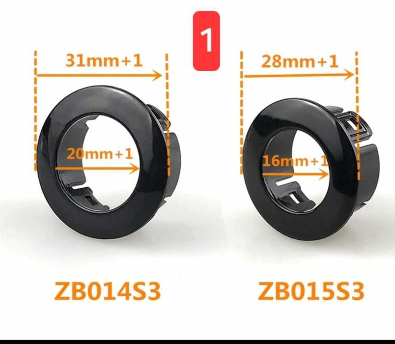 № 173  Втулки за парктроник 30/19 и 29/16 мм  за Honda,Mazda Toyota