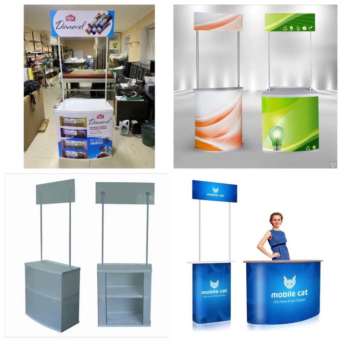 Промо стойки,ролл ап,паук,поп ап, ПРОДАЖА и АРЕНДА промооборудования