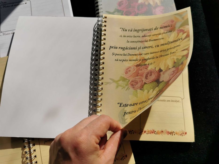 Agenda - Jurnal cu versete "Nu te teme"