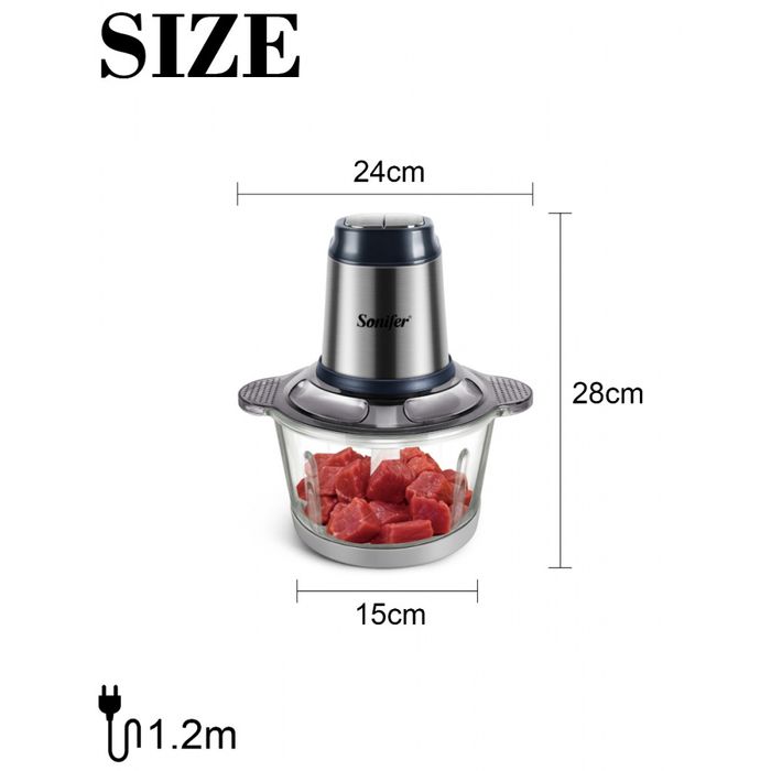 Чоппер измельчитель для мяса и овощей Chopper Sonifer sf-8078