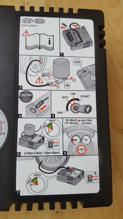 Нов оригинален HYUNDAI-KIA компресор за гуми 12V-15А-180W