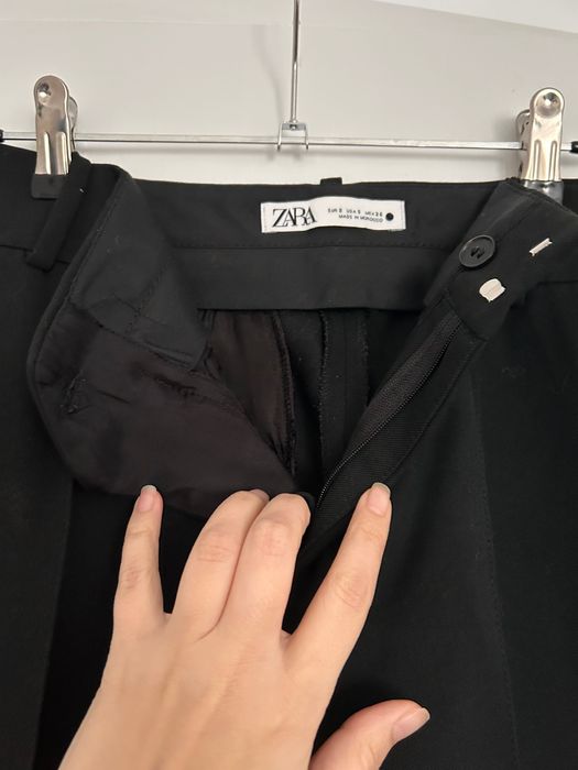 Pantaloni stofă groasă la dungă