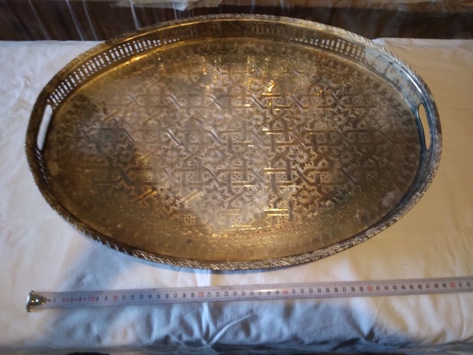 Ретро тави. Голям метален поднос.