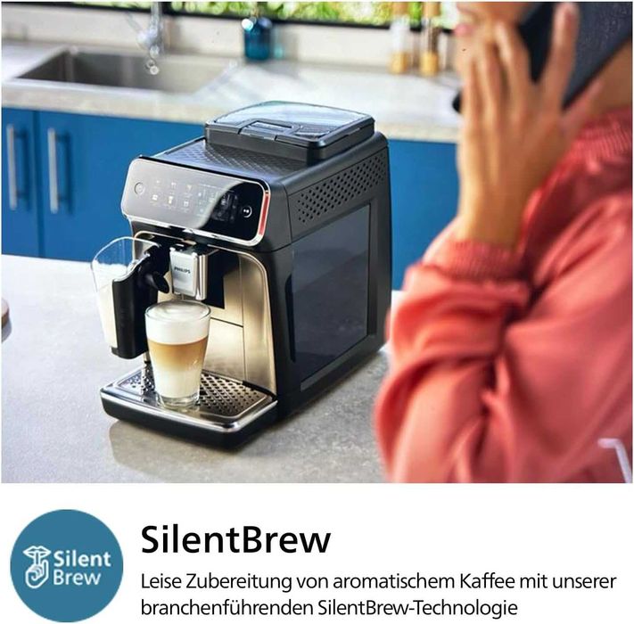 Нова Автоматична Кафемашина Кафеавтомат Philips LatteGo EP3347/90, Серия 3300, 2 години Гаранция, Керамична Мелачка