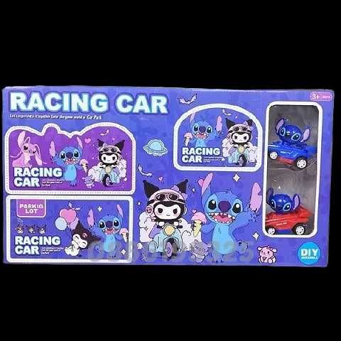Голям комплект Писта с 2 колички Стич, Stitch