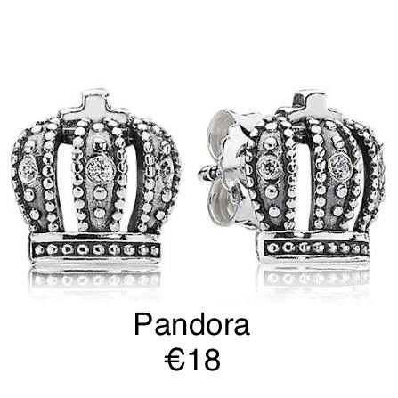 Бижута Pandora (Колие Безкрайност, Обеци Корони)