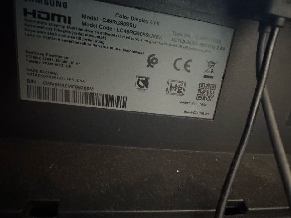 Monitor Samsung Odyssey QLED Ultrawide 49inch 120hz