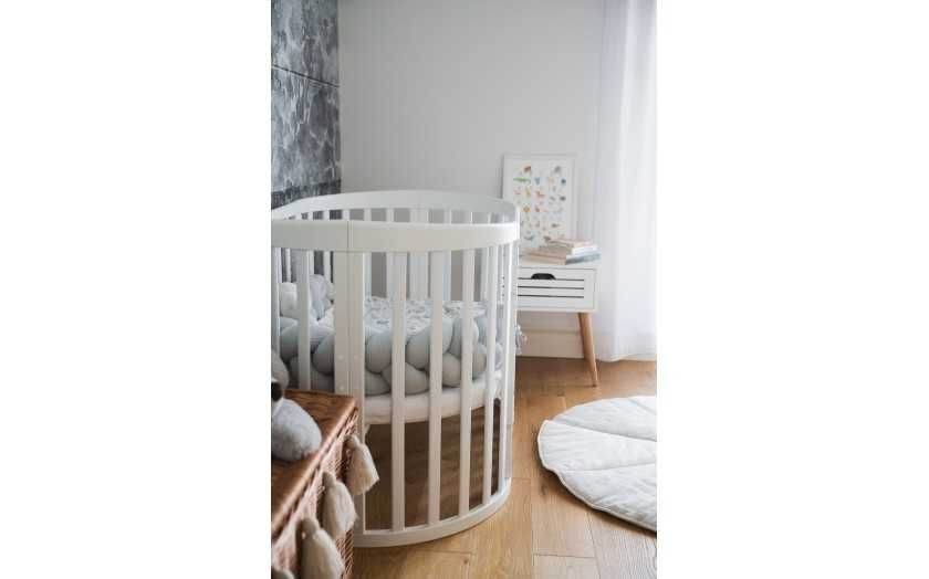 Кошара за Бебе Смарт 7в1 Овал, Детско Легло 0-10 год. - Цвят Натурал