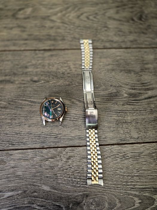 Ceas Rolex Datejust 36,Aur
18K+Otel,referință 1601,