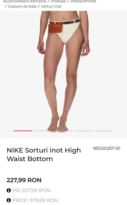 Costum de Baie Nike High Waist Bottom 2 piese