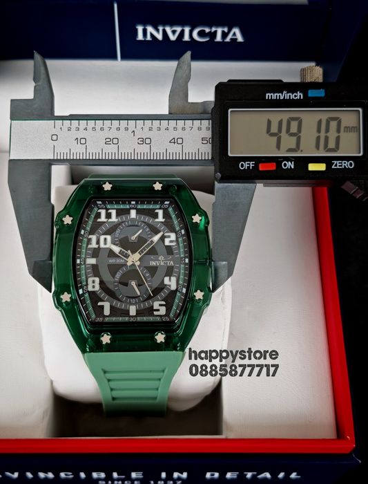 INVICTA Cyclone green 49 mm, Инвикта нов ръчен часовник