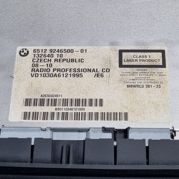 Cd player BMW X1 E84 2009 - 2015 (1467) 65129246500