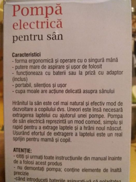 Pompă sân electrică