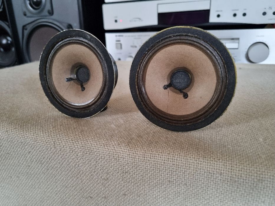 Set Difuzoare Medii Grundig. 4 ohms, 10 watts, 8,9 cm. Impecabile
