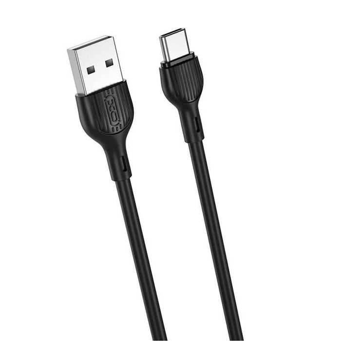 Кабел USB / USB-C, NB200, 2.1A, 2 метра, черен - XO
