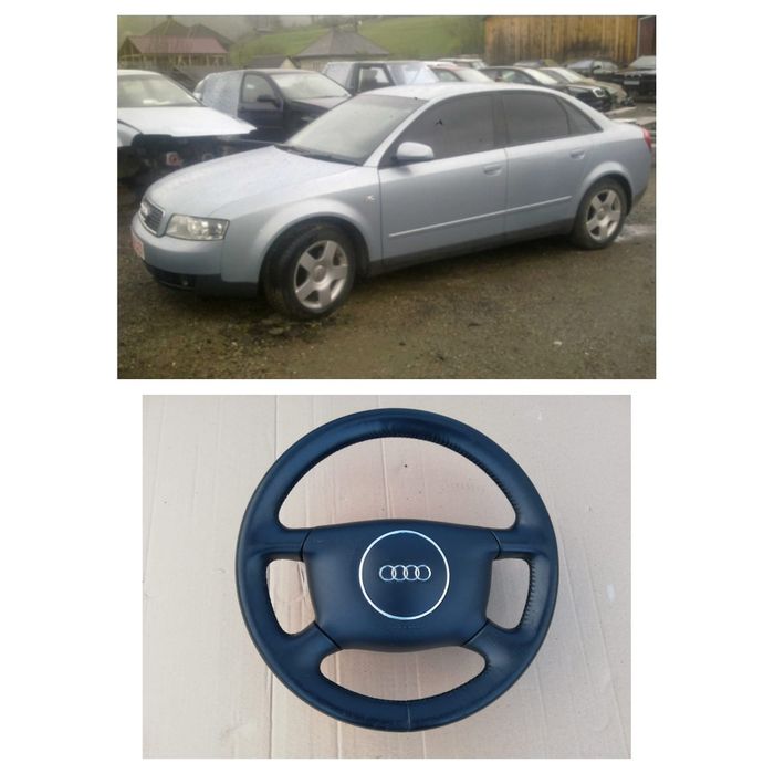 Volan piele 4 spițe cu airbag Audi a4 b6 1.9tdi avb awx avf