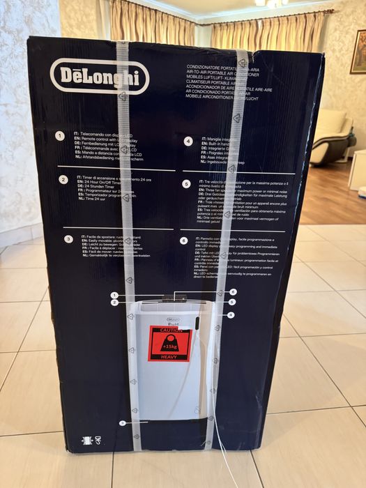 Aer condiționat portabil Delonghi Pinguino – nou, sigilat