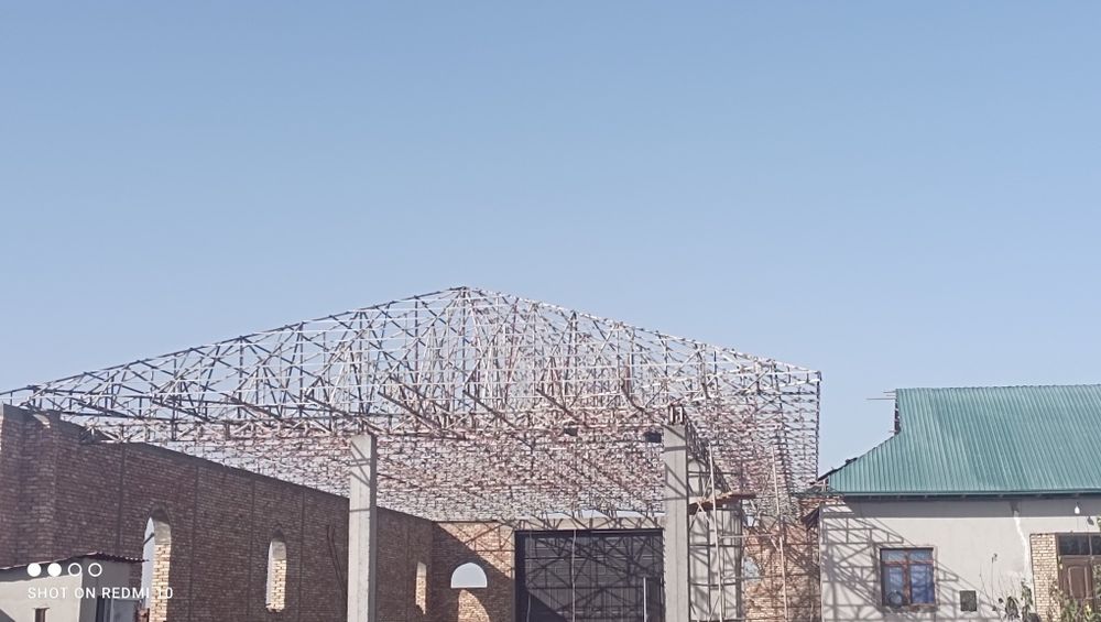 Katta hajimdagi Molxona bino inshootlarni tomini yopiamiz