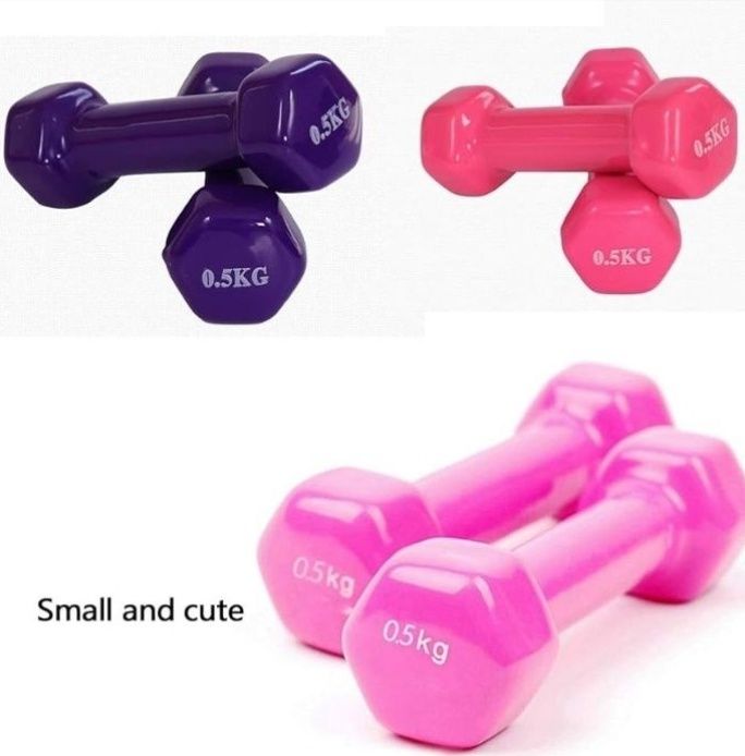 Гантель, цветные, для фитнеса