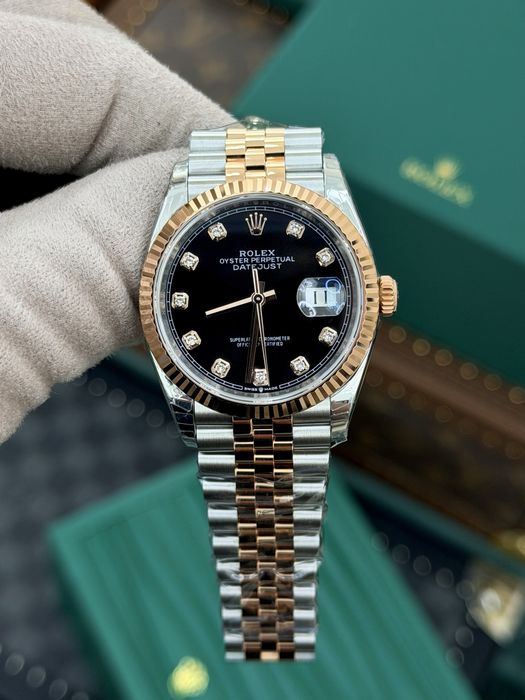 Rolex Date-Just Diamond 36 Everose Gold ETA 3235
