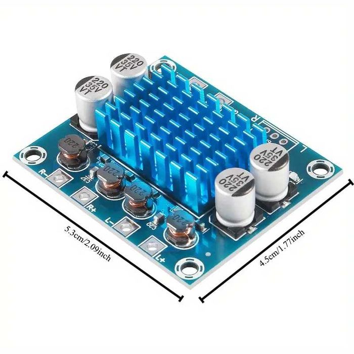 Mini amplificator audio stereo, Modul audio pentru amplificare sunet