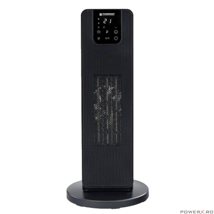 Incalzitor cu termostat, radiator tip turn, ventilator, 2000 W,