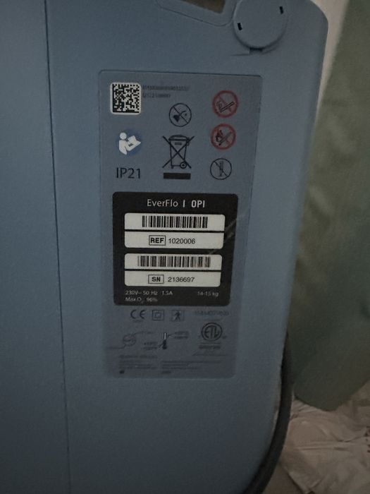 Concentrator oxigen Philips Everflo