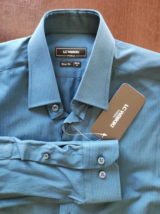 5 camasi elegante LC Waikiki, slim fit, mar. S/M(38), noi, cu eticheta