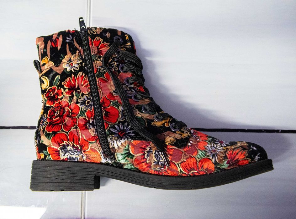 Botine dama JANA, marime 40, multicolor - purtati o singura data