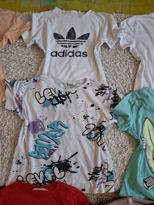 Lot merg 140-146 cm Adidas, H&M, George  pantaloni, tricou