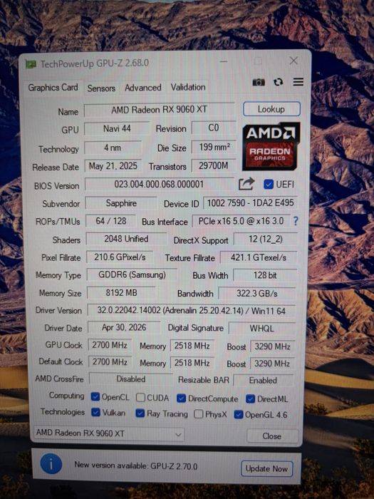 Ryzen 5 5600X / RX 9060 XT 8Gb/ 16 GB DDR4 / SSD M2/ RGB