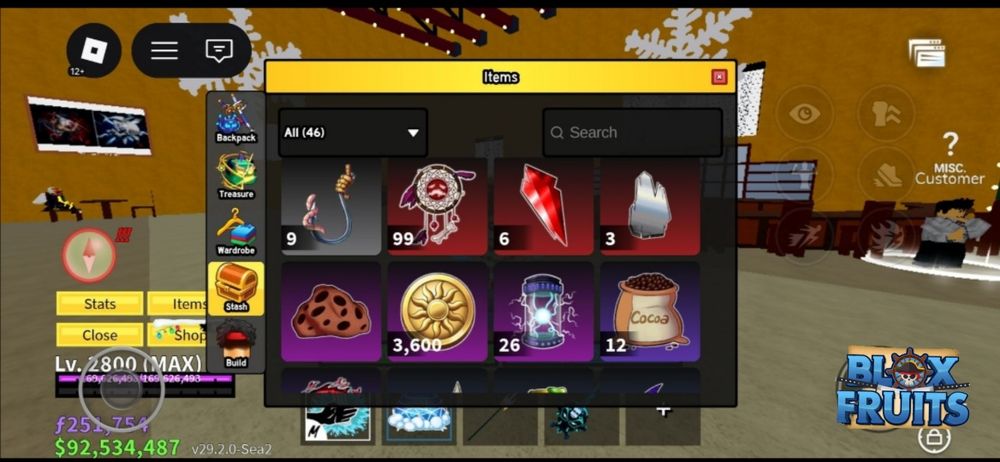 Продаю блокс фрукт аккаунт