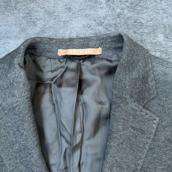 Sacou Massimo Dutti Extrafine Cotton gri elegant cotiere maro  marimea 54