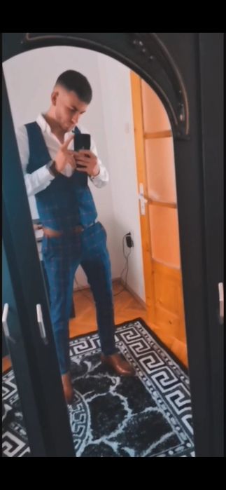 Costum 3 piese albastru